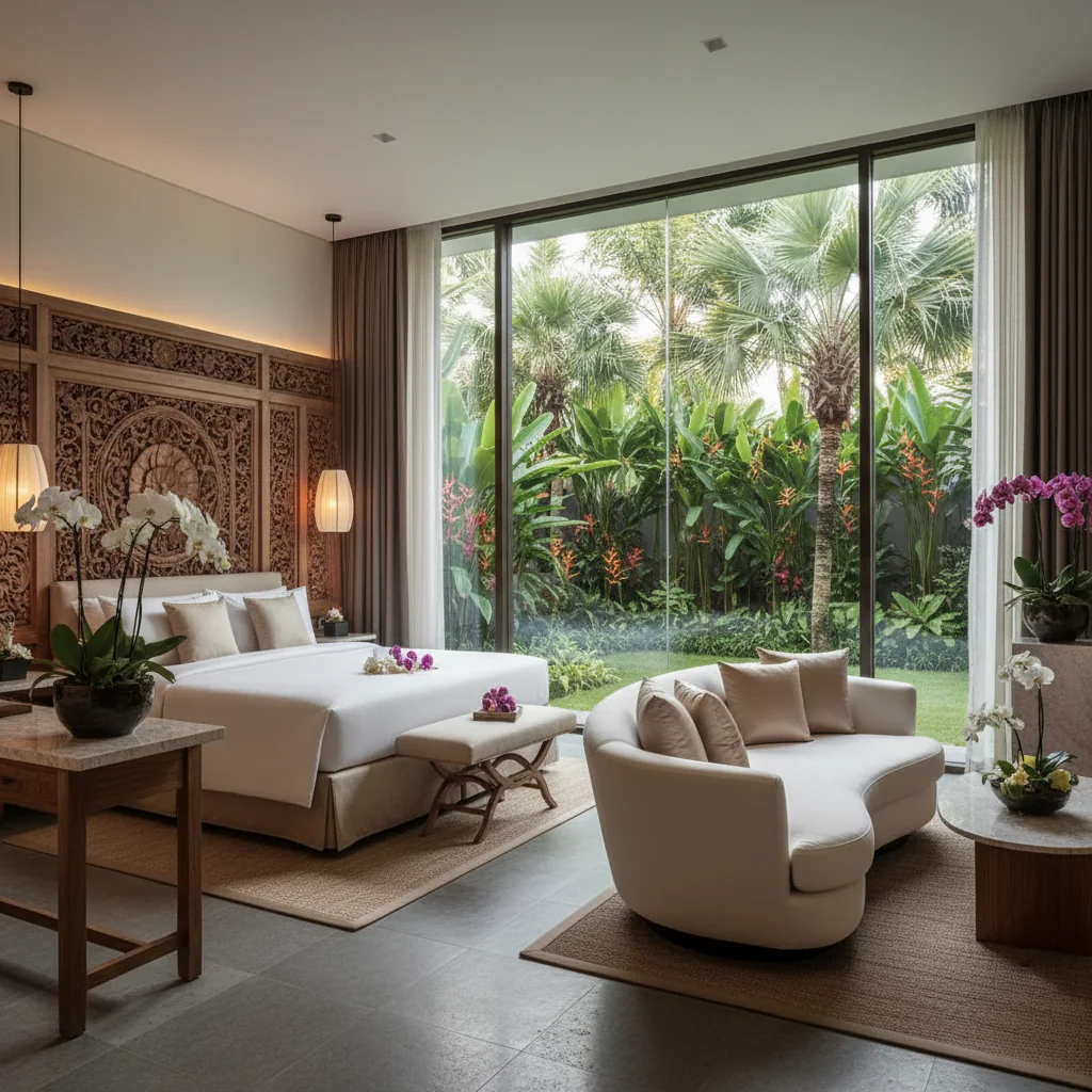 Luxury cosmetic surgery clinic tropical garden Bali