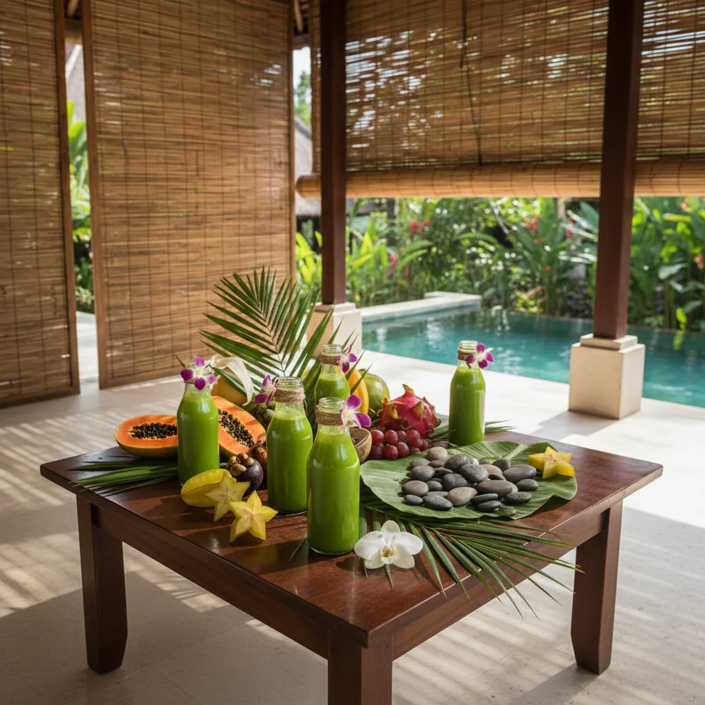 Tropical detox juice cleanse Detox Retreat Bali