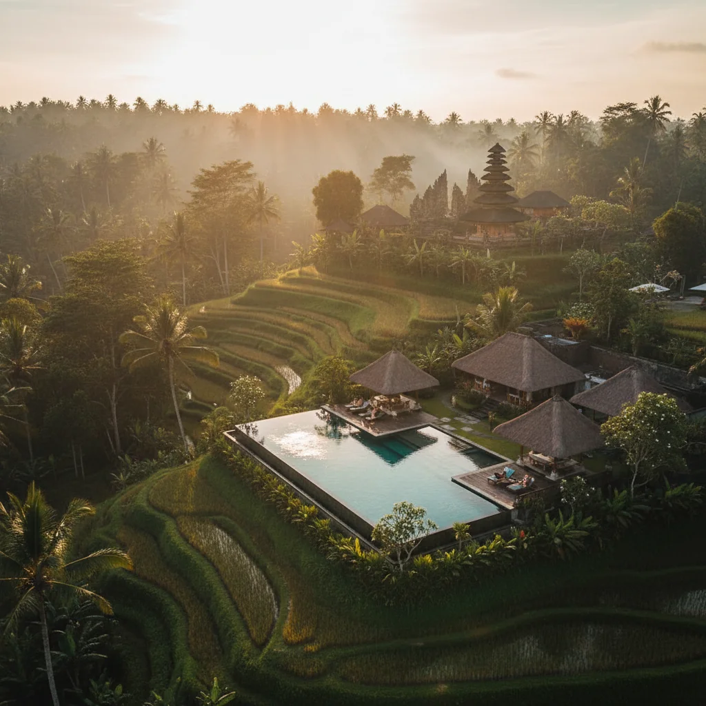 Luxury Bali resort aerial view - Bali Medical Travel